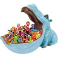 thumbnail image 1 of Hippo Statue Home Resin Hippopotamus Figurine fun candy dish,Key bowl,big mouth Sculpture Table Art Decoration Sundries Container Storage Box(Dark Blue), 1 of 13