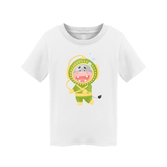 Hippo Wearing Diving Suit  T-Shirt Toddler -Image by Shutterstock,  2 Toddler