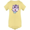 thumbnail image 1 of Hippo With A Cake Bodysuit Infant -Image by Shutterstock,  6 Months, 1 of 4