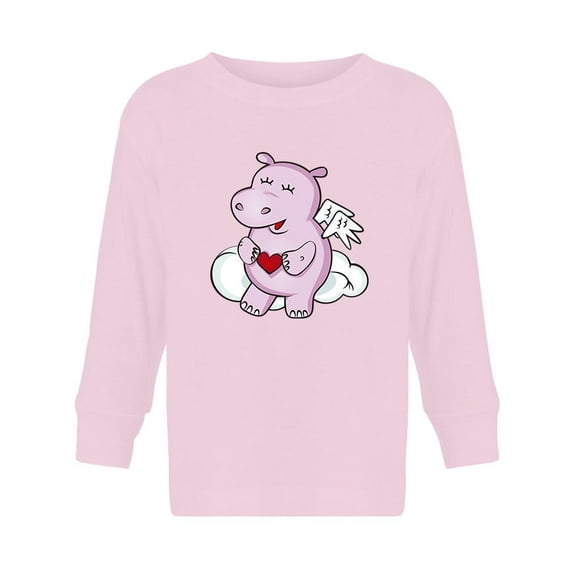 Hippo With Wings Long Sleeve Toddler -Image by Shutterstock, 3 Toddler