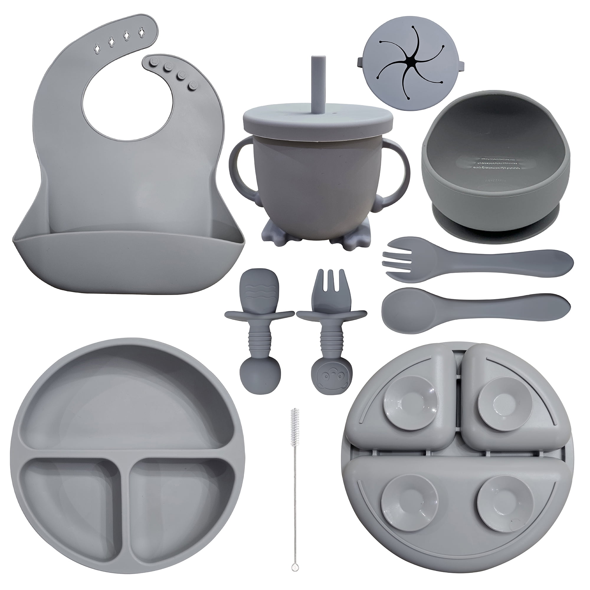 Bambini 10-Piece Silicone Mealtime Essentials Set - Blue main image 0