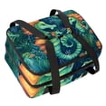 thumbnail image 1 of Hippocampus Double Layered Insulated Lunch Bag with Two Compartments, Large Capacity, Handheld Portable, 7.1x11.4x16.1 Inches, 1 of 6
