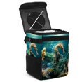 thumbnail image 1 of Hippocampus Foldable Car Trash Can with Lid, Leak-Proof Mini Trash Can, Hanging Storage Bag for Car, 1 of 6