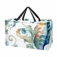 thumbnail image 1 of Hippocampus Large Capacity Oxford Cloth Picnic Basket Reusable Laundry Bag Easter Basket Foldable Box, 1 of 7