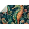 thumbnail image 1 of Hippocampus Luxurious Polyester Area Rug - Elegant Floor Mat for Living Room Decor - Soft and Durable Indoor Rug - Stylish Accent Rug for Home - 5x7 Feet Grey Rug for Modern Home, 1 of 6