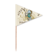 thumbnail image 1 of Hippocampus Marine Life Cartoon Pattern Toothpick Triangle Cupcake Toppers Flag, 1 of 3