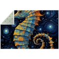 thumbnail image 1 of Hippocampus Polyester Right-Angle Floor Mat - Durable Entrance Door Carpet for Home and Office Use, 1 of 6