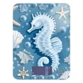 thumbnail image 1 of Hippocampus Starfish Shells Food Scale Digital Kitchen Scale Waterproof Tempered Glass Tare Function 11 lb for Baking Cooking Meal Prep, 1 of 7