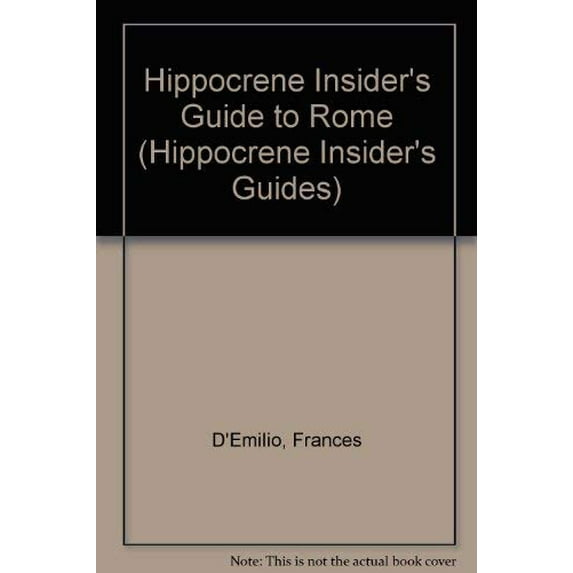 Pre-Owned Hippocrene Insider's Guide to Rome (Hippocrene Insider's Guides) Paperback