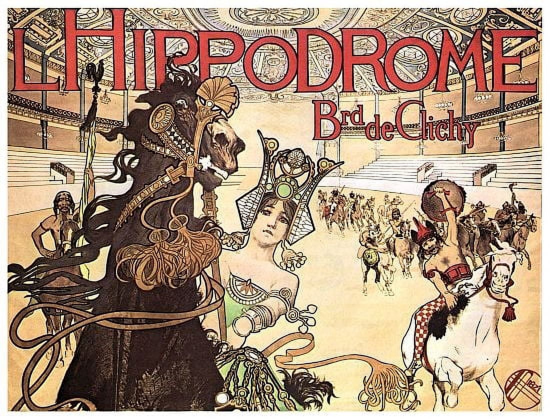 Hippodrome Boulevard De Clichy French Circus Canvas Art - (24 x 36)