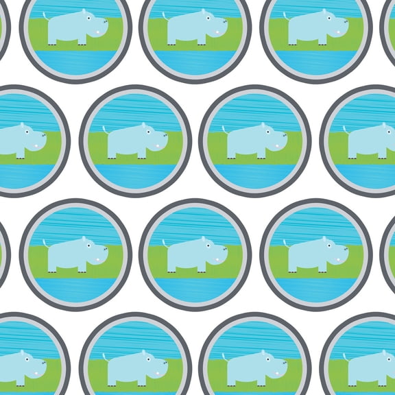 Hippopotamus Hanging Around Premium Gift Wrap Wrapping Paper Roll