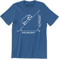 thumbnail image 1 of Hippotenuse Adjacent Opposite Triangle Geometry Math Men's T-Shirt, 1 of 4