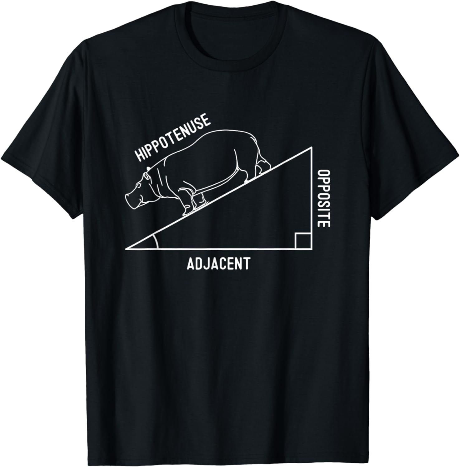Hippotenuse Funny Math Humor Hypotenuse Teacher Joke TShirt