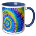 thumbnail image 1 of 3drose, Hippy Days R Here Again, 15oz Two-tone Blue Mug, 1 of 6