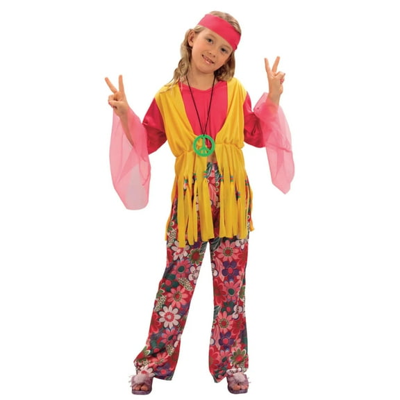 Ruby Slipper Sales Co., LLC (Rubies) 60's Hippy Girl Child Costume | Large (Age 8-10) Female