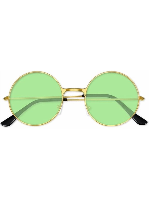 Hippy Specs Sunglasses- Retro Rave Glasses Round Novelty Festival Sunglasses 60's 70's Style Glasses Circle Glasses.