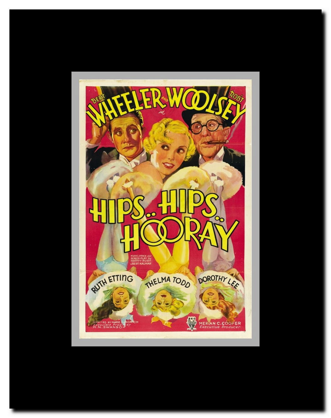 Hips Hips Hooray Framed Movie Poster