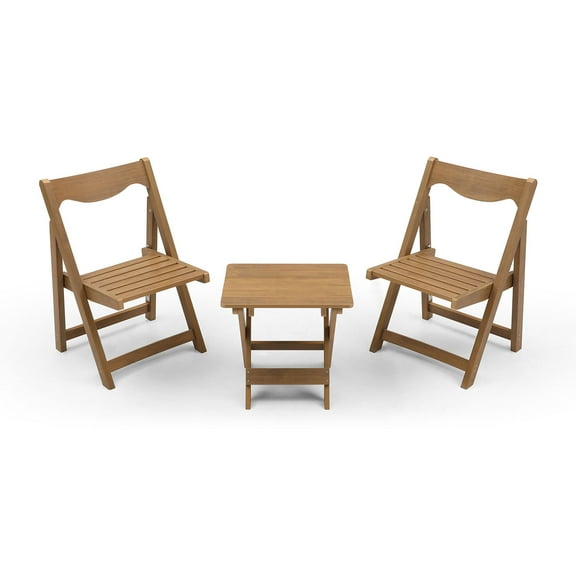 Hips Material Outdoor Bistro Set Foldable Small Table and Chair Set