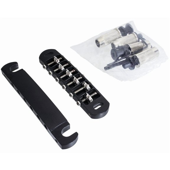 Hipshot Tone-a-Matic Tuneomatic Bridge Tailpiece set Black