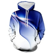 Hipster 3D Printed Fashion Hoodies for Men Plus Size Pullover Novelty Hooded Sweatshirts with Big Pockets Drawstring