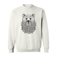 thumbnail image 1 of Hipster Bear With Beard Sweatshirt Men -Image by Shutterstock, Male Large, 1 of 4