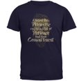 thumbnail image 1 of Hipster Beard Majestic Patience Commitment Mens T Shirt Navy SM, 1 of 1