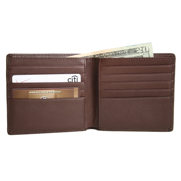 Hipster Bifold Credit Card Wallet in Genuine Leather