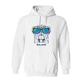 thumbnail image 1 of Hipster Bulldog Design  Hoodie Women -Image by Shutterstock, Female Small, 1 of 4