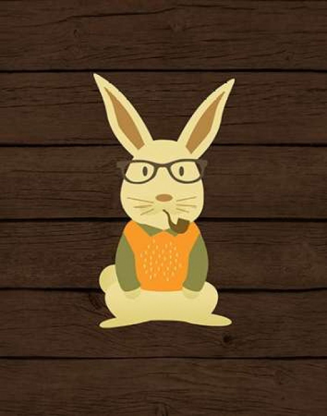 Hipster Bunny Canvas Art - Tamara Robinson (22 x 28)