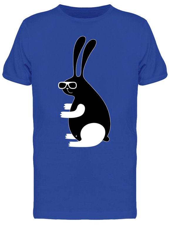 Hipster Bunny Drawing T-Shirt Men -Image by Shutterstock, Male Medium