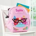 thumbnail image 1 of Hipster Cat Personalized Backpack, 1 of 1