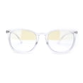 thumbnail image 1 of Hipster Classic Keyhole Plastic Horn Rim Blue Light Flitering Computer Glasses Clear, 1 of 4