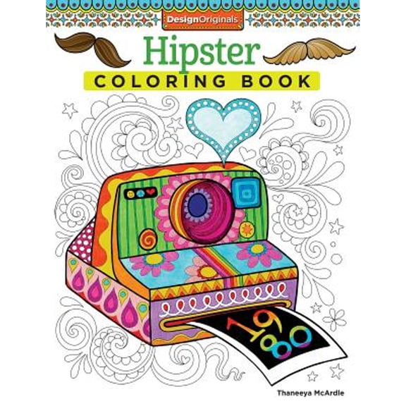 Pre-Owned Coloring Is Fun Hipster Coloring Book, Book 13, (Paperback)