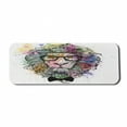 thumbnail image 1 of Hipster Computer Mouse Pad, Creative Outline Portrait King of the Forest Lion Bow with Vivid Splashes, Rectangle Non-Slip Rubber Mousepad Large, 31" x 12" Gaming Size, Multicolor, by Ambesonne, 1 of 2