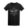 thumbnail image 1 of Hipster Drawing Of Flying Owl Tee Men's -Image by Shutterstock, 1 of 2