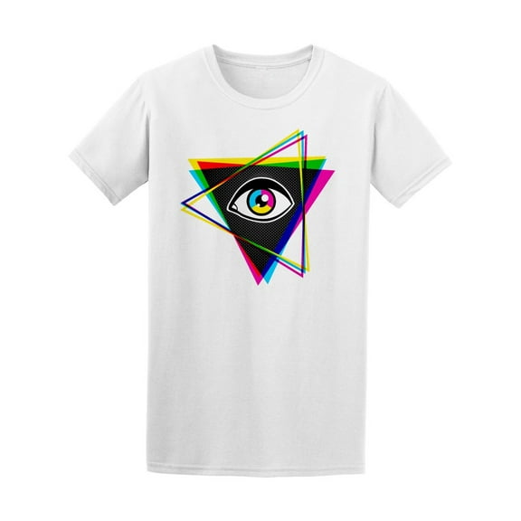 Hipster Eye Inside Triangle T-Shirt Men -Image by Shutterstock, Male Small