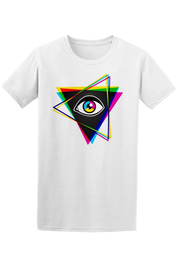 Hipster Eye Inside Triangle T-Shirt Men -Image by Shutterstock, Male XX-Large