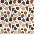 thumbnail image 1 of Ambesonne Hipster Fabric by the Yard Upholstery, Beards Eyeglasses Mustache, 10 Yards, Multicolor, 1 of 4
