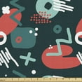 thumbnail image 1 of Ambesonne Hipster Fabric by the Yard Upholstery, Hipster Shapes, 3 Yards, Multicolor, 1 of 4