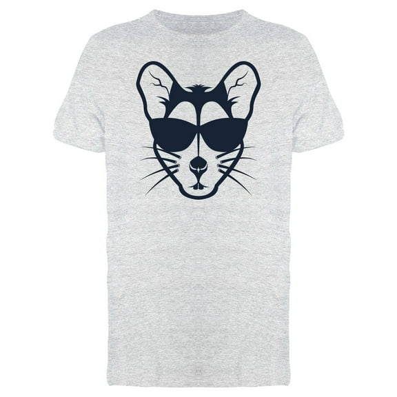 Hipster Face Glasses Mouse Head T-Shirt Men -Image by Shutterstock, Male Medium