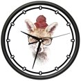 thumbnail image 1 of Hipster Fox  Design Wall Clock | Precision Quartz Movement | Décor For School Class Office Bedroom Decoration, 1 of 1