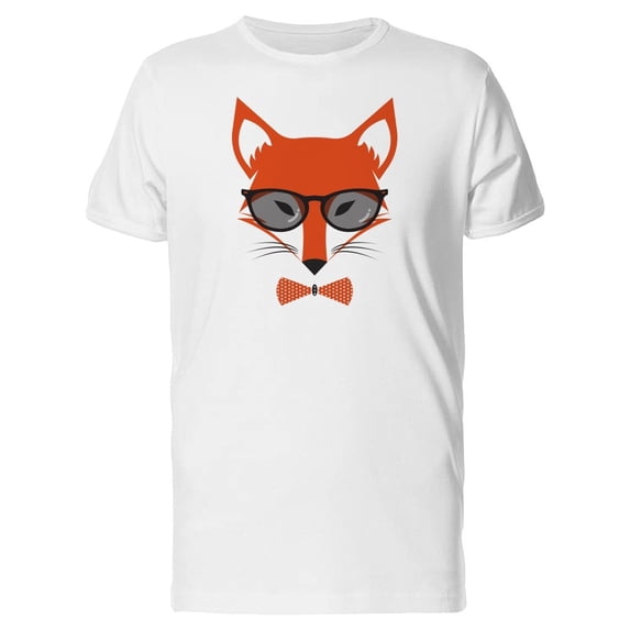 Hipster Fox Head Minimal Art Tee Men's -Image by Shutterstock