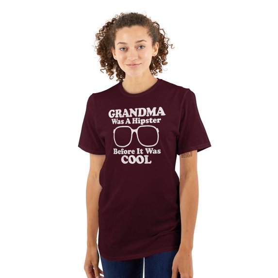 Funny Cool Hipster Grandma Joke Women's Graphic T Shirt Tees Brisco Brands 4X