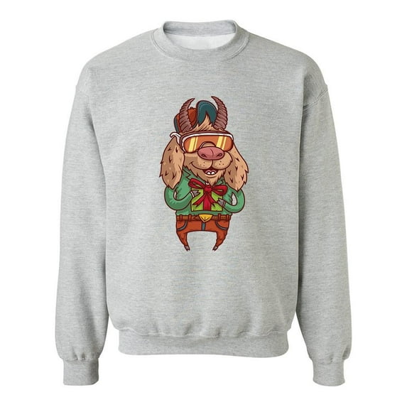 Hipster Goat With Gift Sweatshirt Men -Image by Shutterstock, Male XX-Large