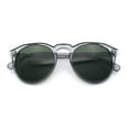 thumbnail image 1 of Hipster Keyhole Round Horn Rim Plastic Nostalgic Retro Sunglasses Slate - Green, 1 of 7