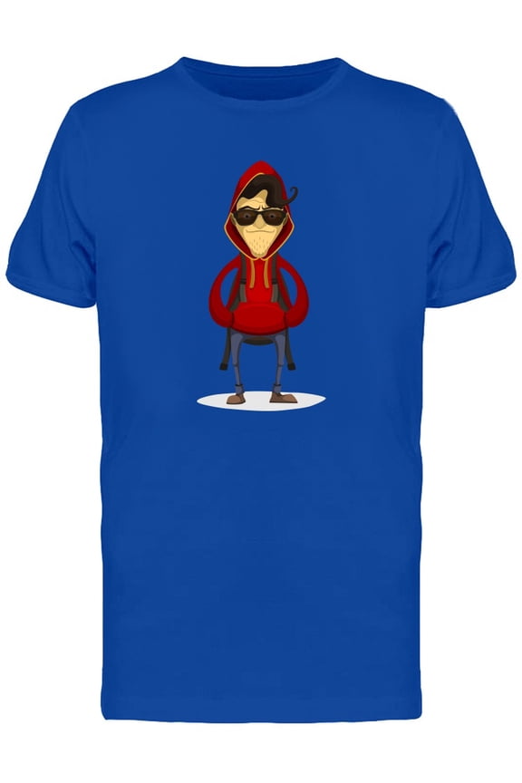 Hipster Man And Red Hood Cartoon Tee Men's -Image by Shutterstock