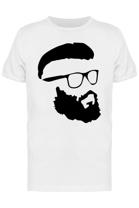 Hipster Man T-Shirt Men -Image by Shutterstock, Male x-Large