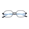 thumbnail image 1 of Hipster Metal Octagonal Double Bridge Blue Light Filtering Computer Glasses, 1 of 8