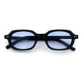thumbnail image 1 of Hipster Narrow Oval Hustler Pop Color Lens Mid Temple Sunglasses Black - Blue, 1 of 8