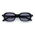 thumbnail image 1 of Hipster Narrow Oval Hustler Pop Color Lens Mid Temple Sunglasses Black - Purple, 1 of 8